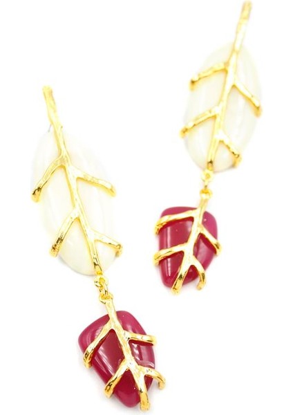 Taşlı Zr Küpe - Beyaz fiyatları