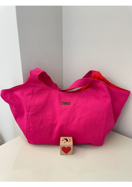 Pamuk Gabardin Fuşya Kumaş Heybe Çanta fiyatları