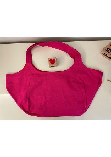 Pamuk Gabardin Fuşya Kumaş Heybe Çanta indirimleri