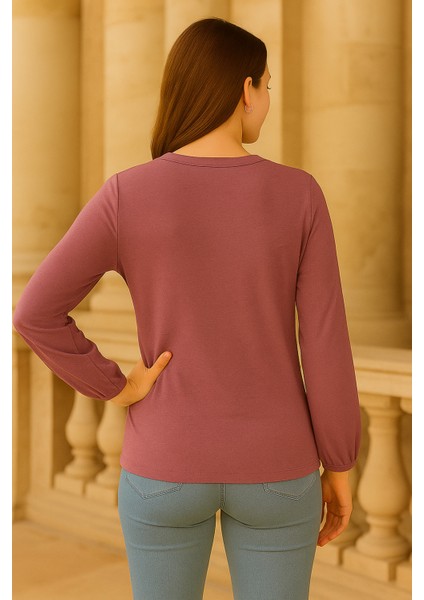 Önü Dantel Detaylı Yumuşak Esnek Kumaş Bluz fiyatları