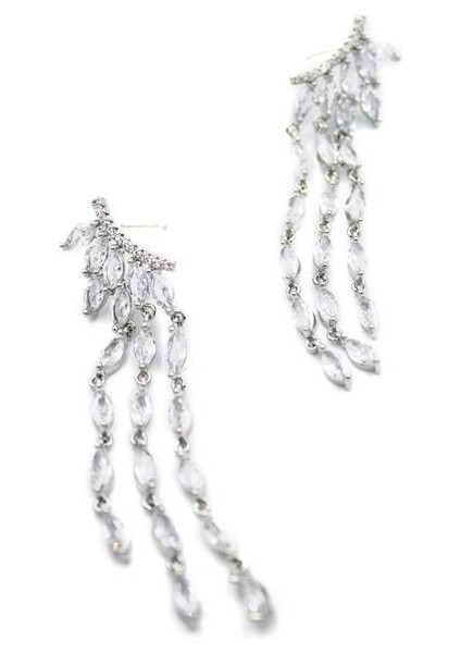 Zirkon Taşlı Küpe - Gümüş fiyatları