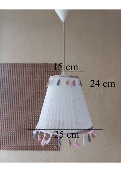 Beyaz Organze Avize M-0417 Yatak Odası Çocuk Odası Genç ve Bebek Odası Avize Aydınlatma Sarkıt fırsatları