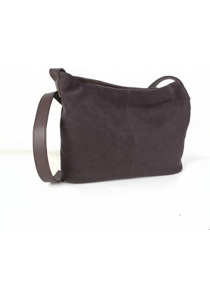 Süet Büyük Kadın Çantası | Omuz ve Çapraz Askılı Çanta | Geniş Hacimli, Günlük Çanta