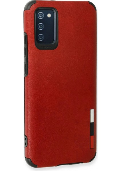 Ieg Samsung Galaxy A03S Kılıf Loop Deri Silikon - Kırmızı modelleri