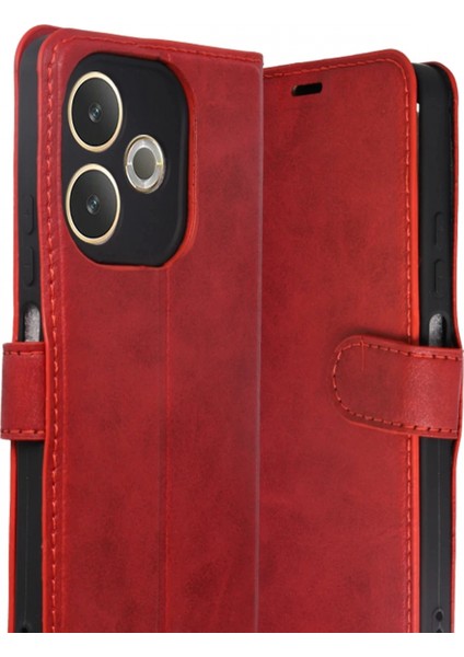 Oppo A5 Pro 4g Trend S Plus Kapaklı Kılıf - Kırmızı fiyatları