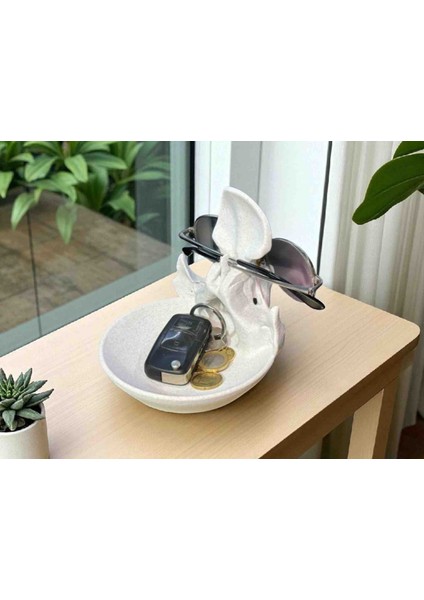 Kuru Kafa Gözlük Standı ve Anahtar Tepsisi | Gotik Dekor Masaüstü Organizer | 3D Baskı Iskelet Başlıklı Aksesuar modelleri