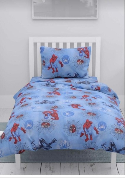 Tek Kişilik Örümcek Desen Nevresim Takımı 1 Yastık Kılıfı