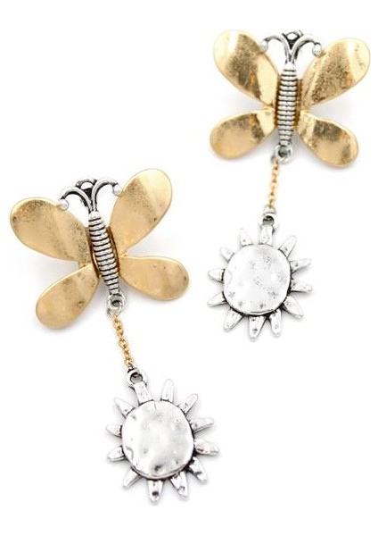 Kelebek Küpe - Altın