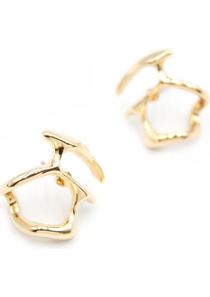 Metal Küpe - Altın