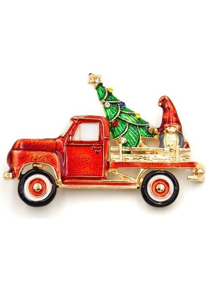 Yılbaşı Broş - Kırmızı fiyatları