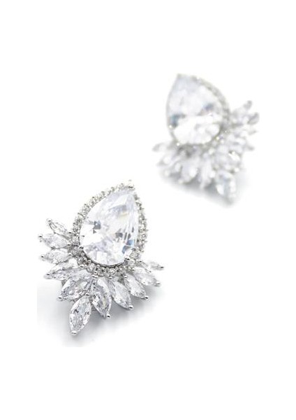 Zirkon Taşlı Küpe - Gümüş fiyatları