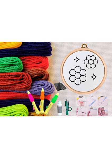 punch seti nakış seti kasnaklı kendin yap seti seri 50