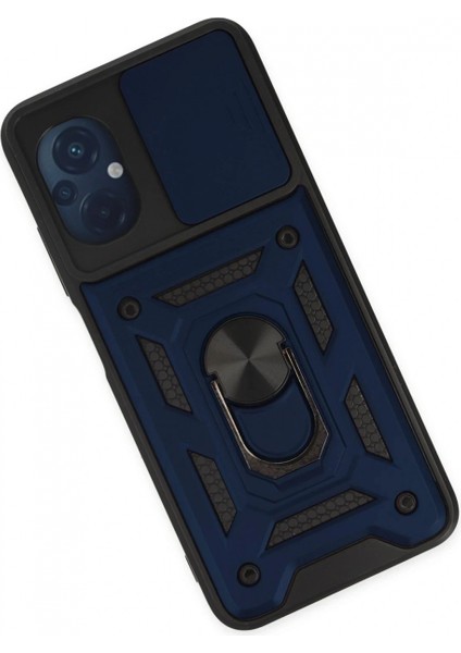 Ieg Xiaomi Poco M5 Kılıf Pars Lens Yüzüklü Silikon - Lacivert modelleri