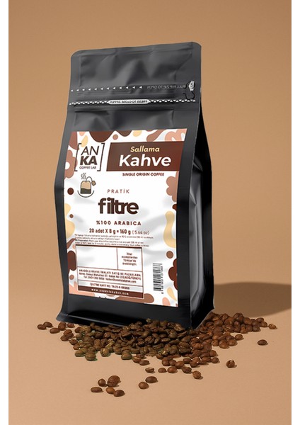 Sallama Filtre Kahve 20’li – Ekipmansız Taze Kahve Deneyimi