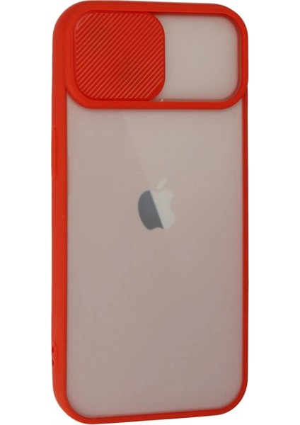 Ieg iPhone 13 Kılıf Palm Buzlu Kamera Sürgülü Silikon - Kırmızı fiyatları