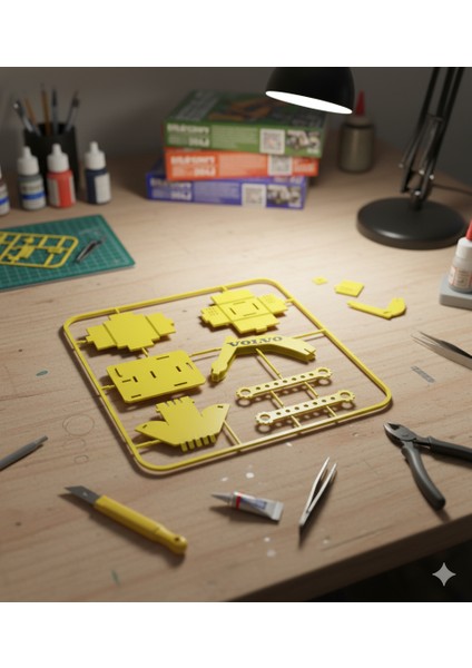 Kazıcı Model Kart Seti – Çocuk ve Yetişkinlere Mini Maket Yapım Kiti modelleri