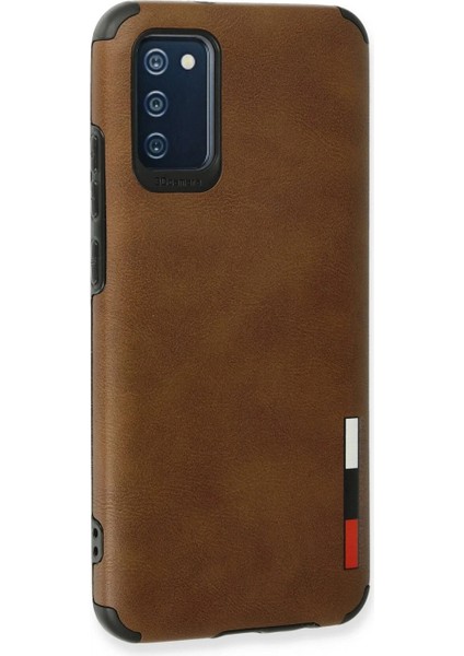 Ieg Samsung Galaxy A03S Kılıf Loop Deri Silikon - Kahverengi modelleri