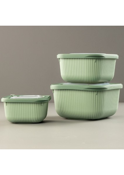 3 Parça Saklama Kabı Set ( 600-1100-1800 ml ) fiyatları