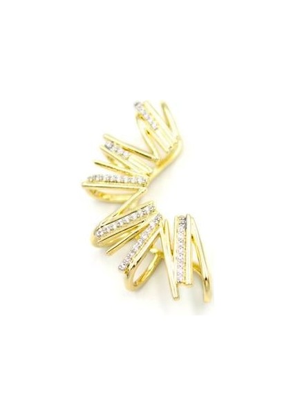 Taşlı Kıkırdak Küpe - Altın fiyatları