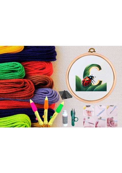 punch seti nakış seti kasnaklı kendin yap seti seri 61