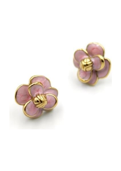 Çiçek Küpe - Pembe