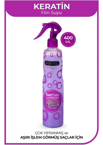 Keratin Çift Fazlı Kondisyoner Fön Suyu 400 ml - Mrfs