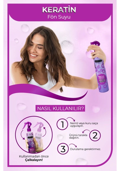 Keratin Çift Fazlı Kondisyoner Fön Suyu 400 ml - Mrfs fiyatları