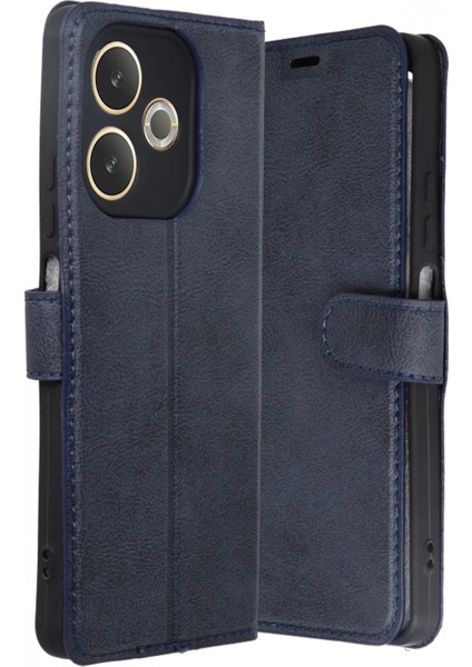 Oppo A5 Pro 4g Trend S Plus Kapaklı Kılıf - Lacivert