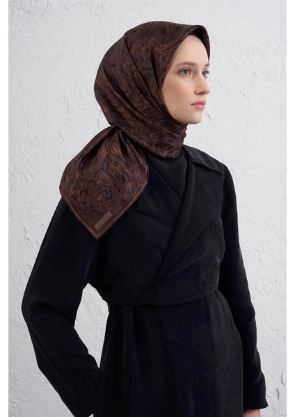 Soyut Desentwill Ipek Eşarp -2025/2026 -9431D 80 fiyatları