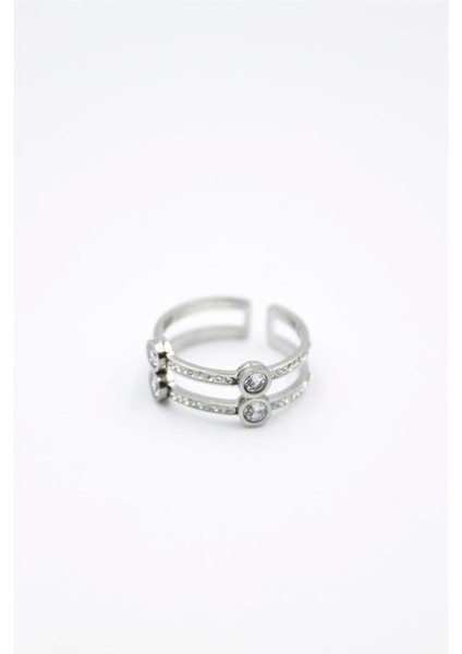 6'lı Ikili Taşlı Yüzük - Gümüş fiyatları