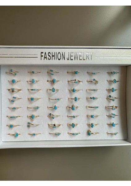 48'li Taşlı Yüzük - Altın