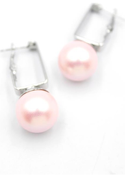 Incili Küpe - Pembe