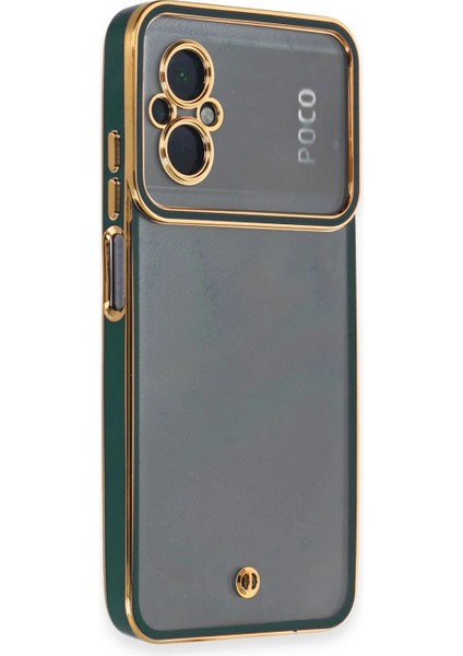 Ieg Xiaomi Poco M5 Kılıf Liva Lens Silikon - Yeşil