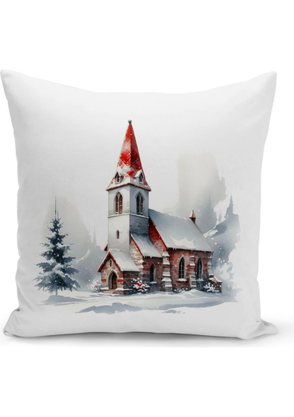Yılbaşı Serisi Çift Tarafı Dijital Baskılı Kırlent Kılıfı (Christmas Noel Cushion Cover)