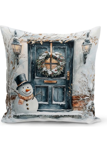 Yılbaşı Serisi Çift Tarafı Dijital Baskılı Kırlent Kılıfı (Christmas Noel Cushion Cover)