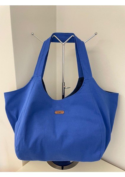 Pamuk Gabardin Kumaş Heybe Çanta-Lacivert Düz fiyatları