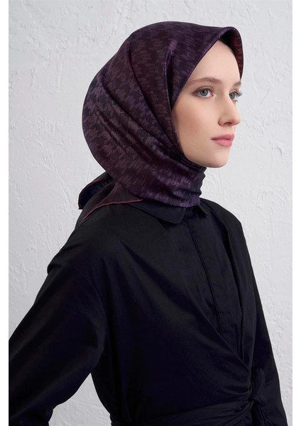 Klasik Desenlitwill Ipek Eşarp -2025/2026 -9434D 55