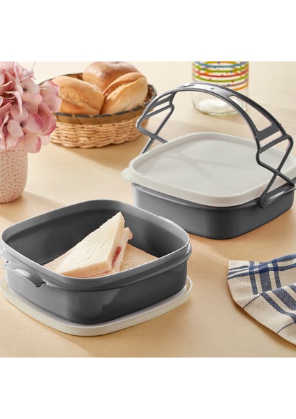 Beslenme Kutusu Sefer Tası Qlux 2 Katlı Beslenme Okul Iş Kamp Piknik Saklama Kabı L-00795