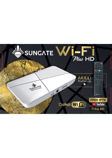 Sungate Dahili Wifi Free Ip Tv Youtube Hd Uydu Alıcısı
