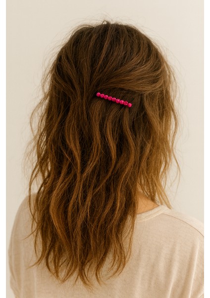 Çok Renkli Saç Tokası-Parlak Taşlı Tel Toka-Ince Toka