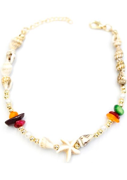 Deniz Kabuğu Halhal - Çok Renkli