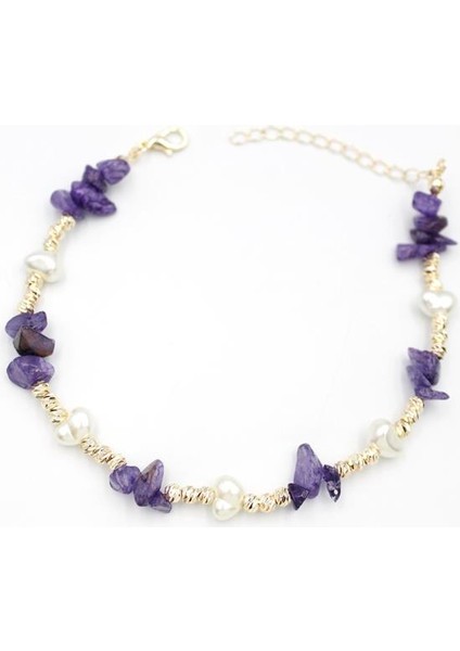 Dorika Taş Halhal - Mor fiyatları