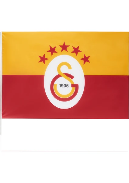 GS Store Galatasaray 5 Yıldızlı Klasik Elde Sallama Bayrak 100X150CM U251384