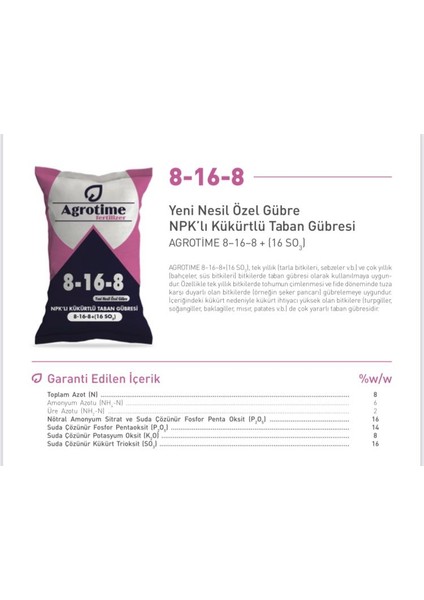 Çim ve Bahçe Bakım Gübresi