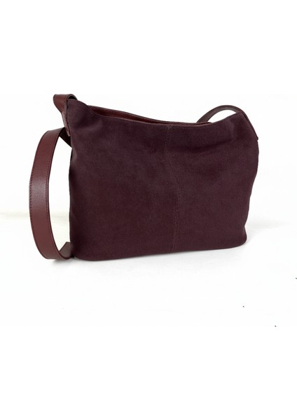 Süet Büyük Kadın Çantası | Omuz ve Çapraz Askılı Çanta | Geniş Hacimli, Günlük Çanta