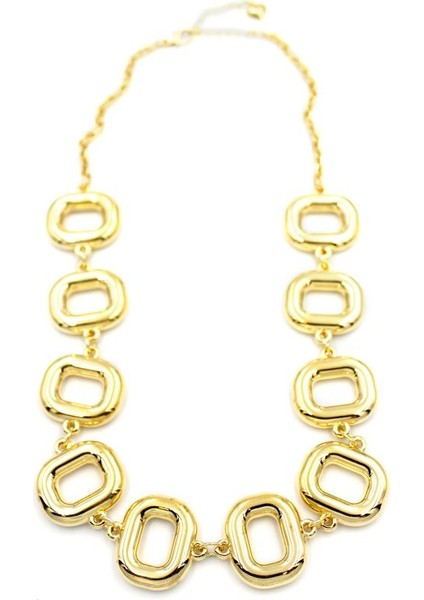 Metal Şekilli Kolye - Altın