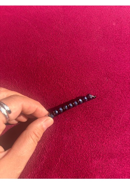 Çok Renkli Saç Tokası-Parlak Taşlı Tel Toka-Ince Toka