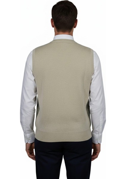 Erkek Düğmeli Yelek Cepli Çelik Örgü Klasik Kalıp BGL-ST04835 modelleri