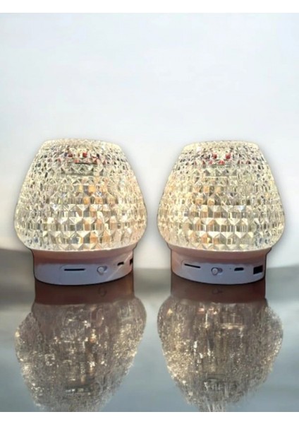 İEG G5 Kristal Şarjlı Masa Lambası - 7 Renk Gece Lambası ve Bluetooth Hoparlör fırsatları