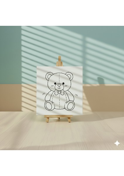 Çocuklar Için Peluş Ayıcık Temalı Eğitici ve Eğlenceli Boyama Seti modelleri